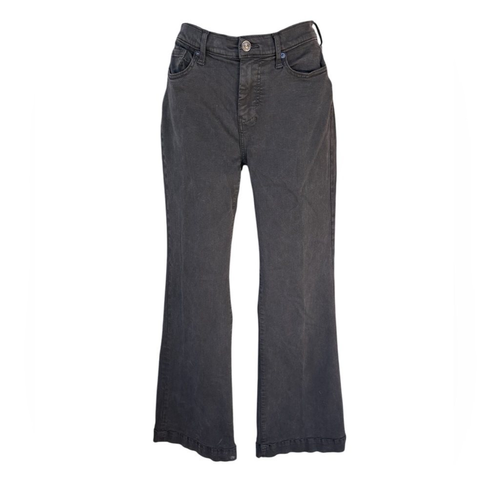 7 FOR ALL MANKIND women’s denim black jeans wide / straight leg preloved